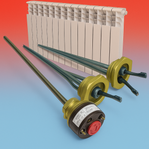 ТЭН в алюминиевую батарею 300w левая