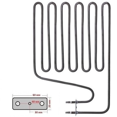 ТЭН для сауны-каменки 2500W (6 волн)